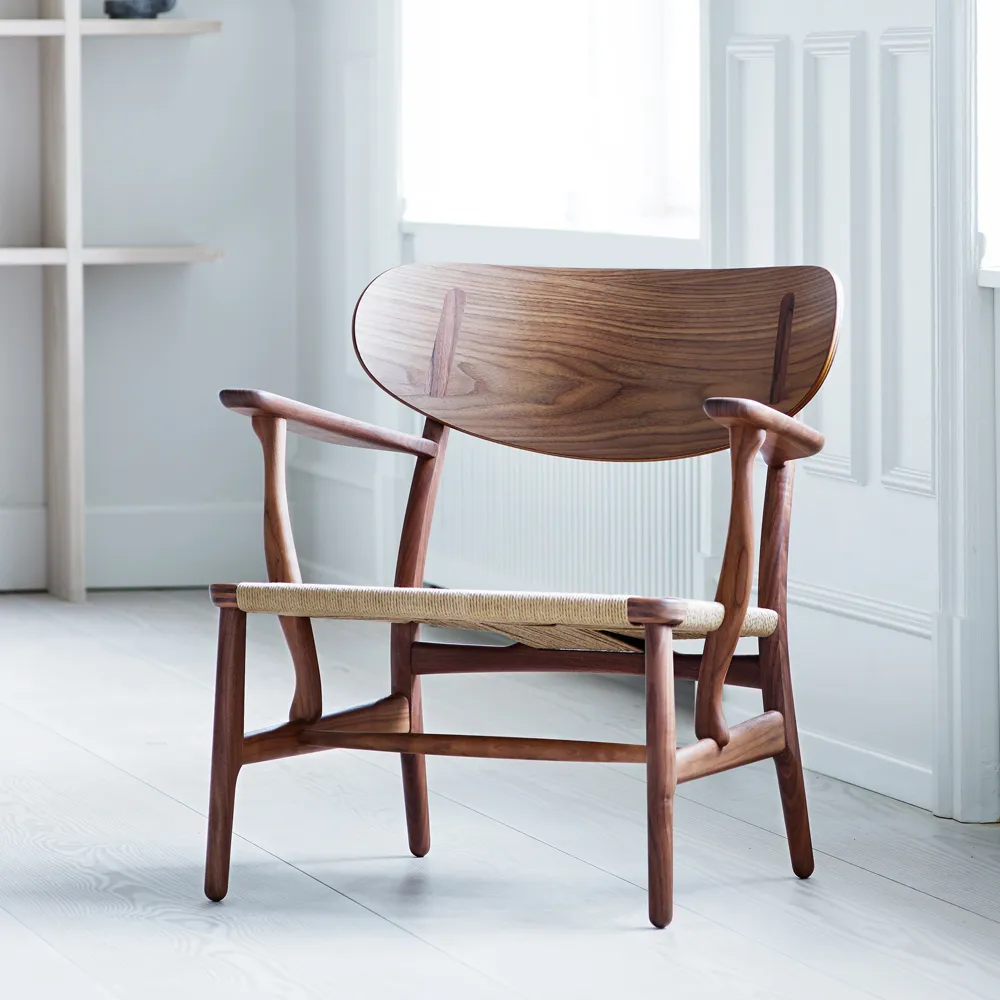 CH22 fåtölj, Oljad ek-naturflätad Carl Hansen & Søn