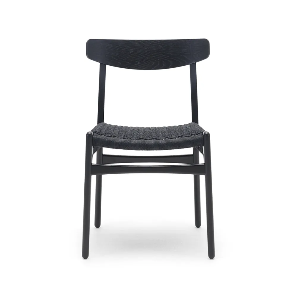 CH23 stol, Svartlackad ek-svart Carl Hansen & Søn