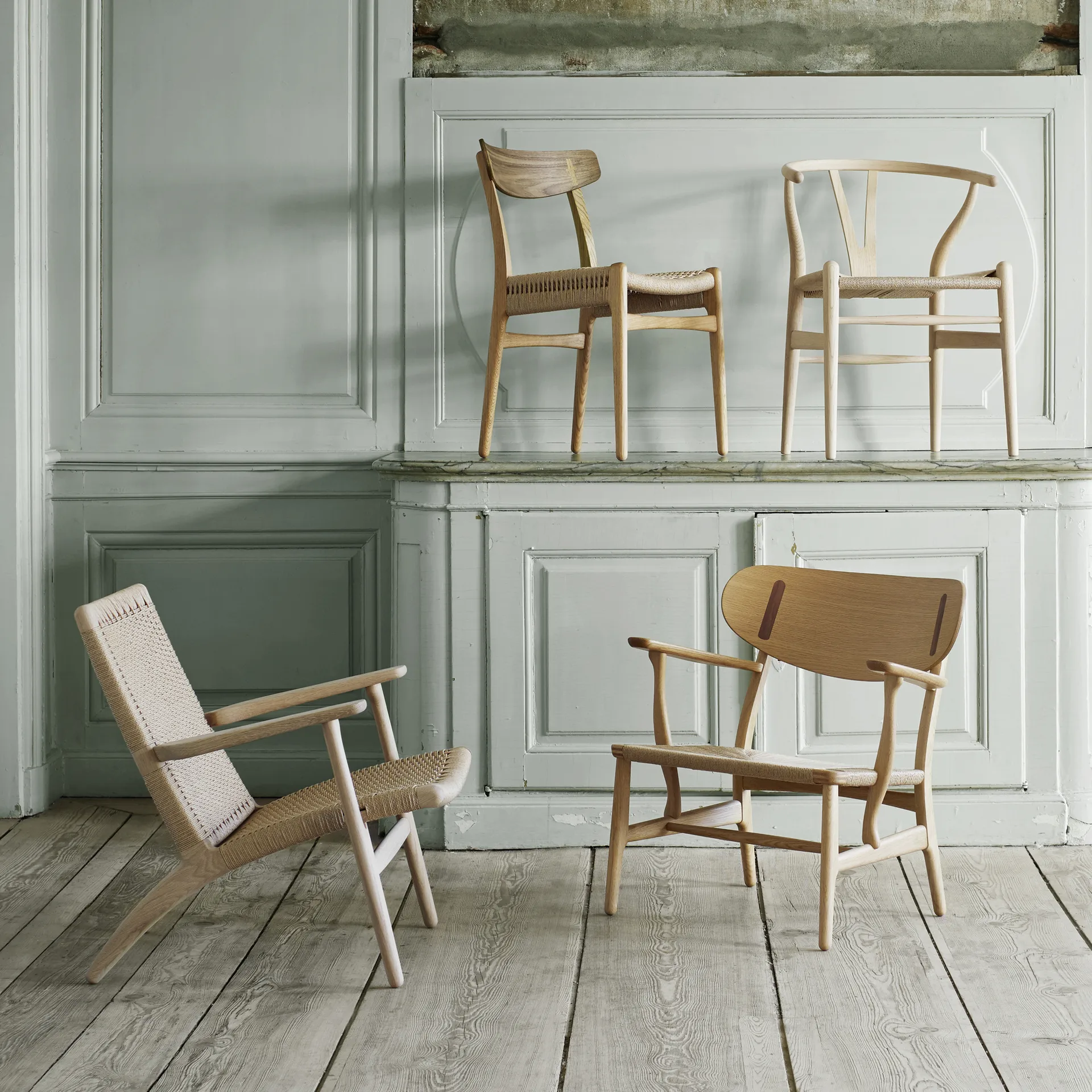 CH23 stol, Svartlackad ek-svart Carl Hansen & Søn