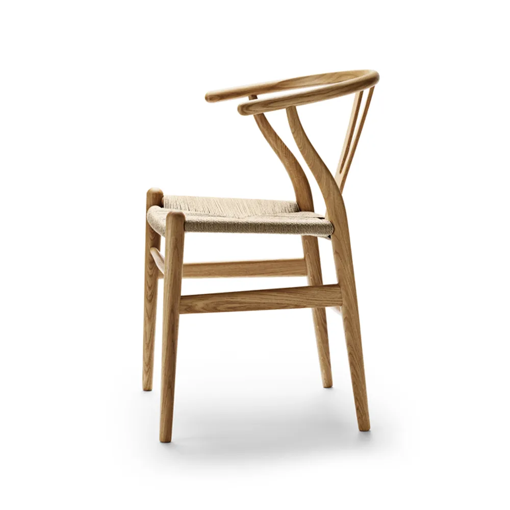 CH24 Y-stol, Oljad ek-naturflätad Carl Hansen & Søn