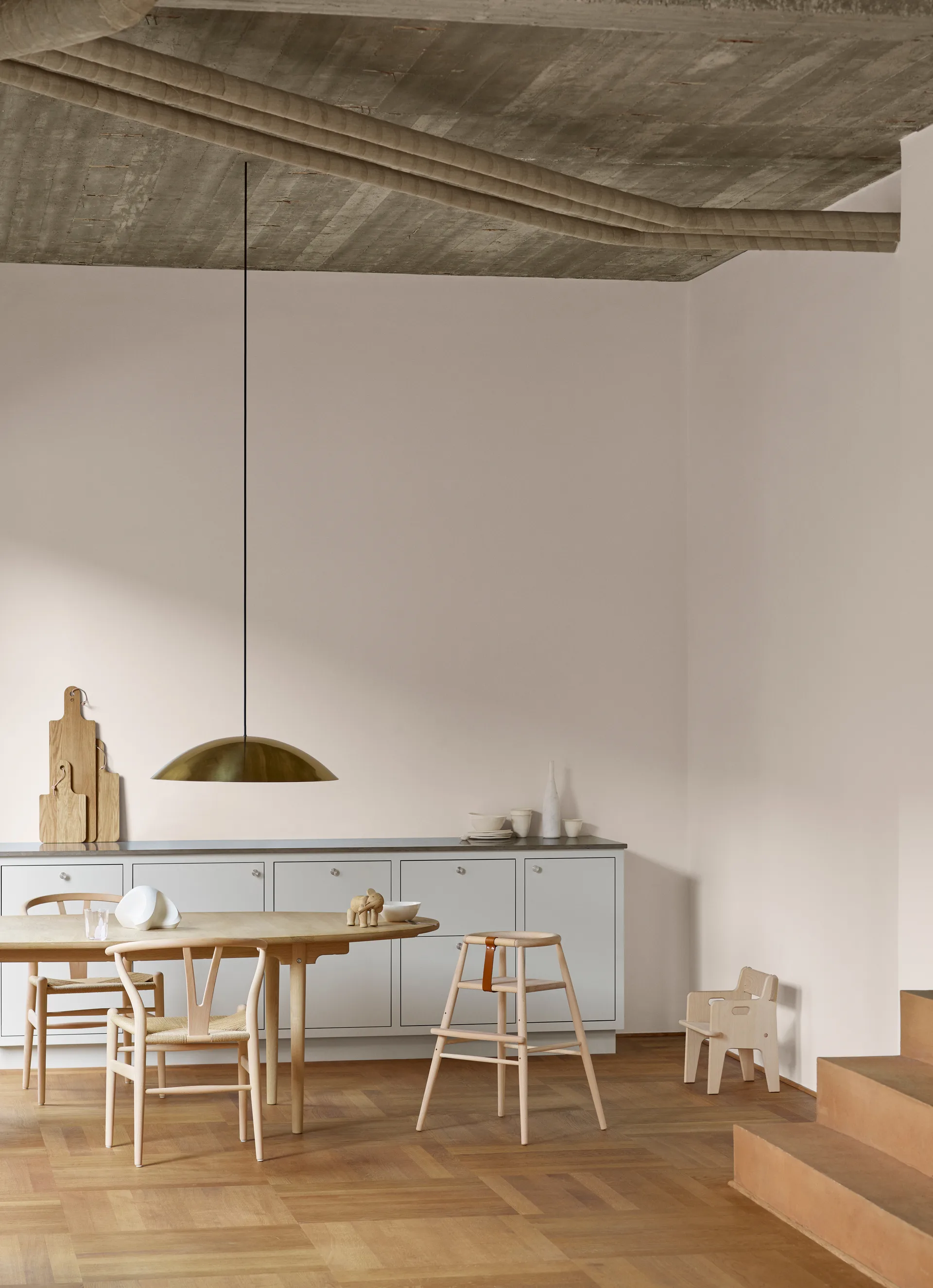 CH24 Y-stol, Såpad bok-naturflätad Carl Hansen & Søn