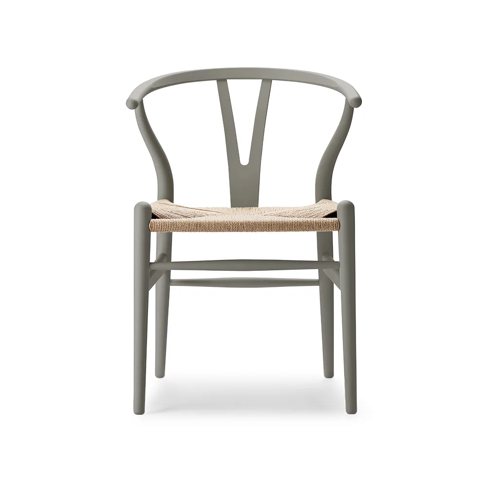 CH24 Y-stol Soft Crawford Wegner, Clay-naturflätad Carl Hansen & Søn