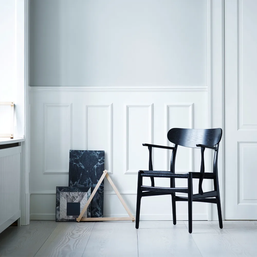 CH26 karmstol, Svartlackad ek-svart Carl Hansen & Søn
