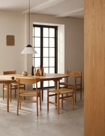 CH338 matbord & ilägg + CH23 stol 6-pack - Teak-ek - Carl Hansen & Søn