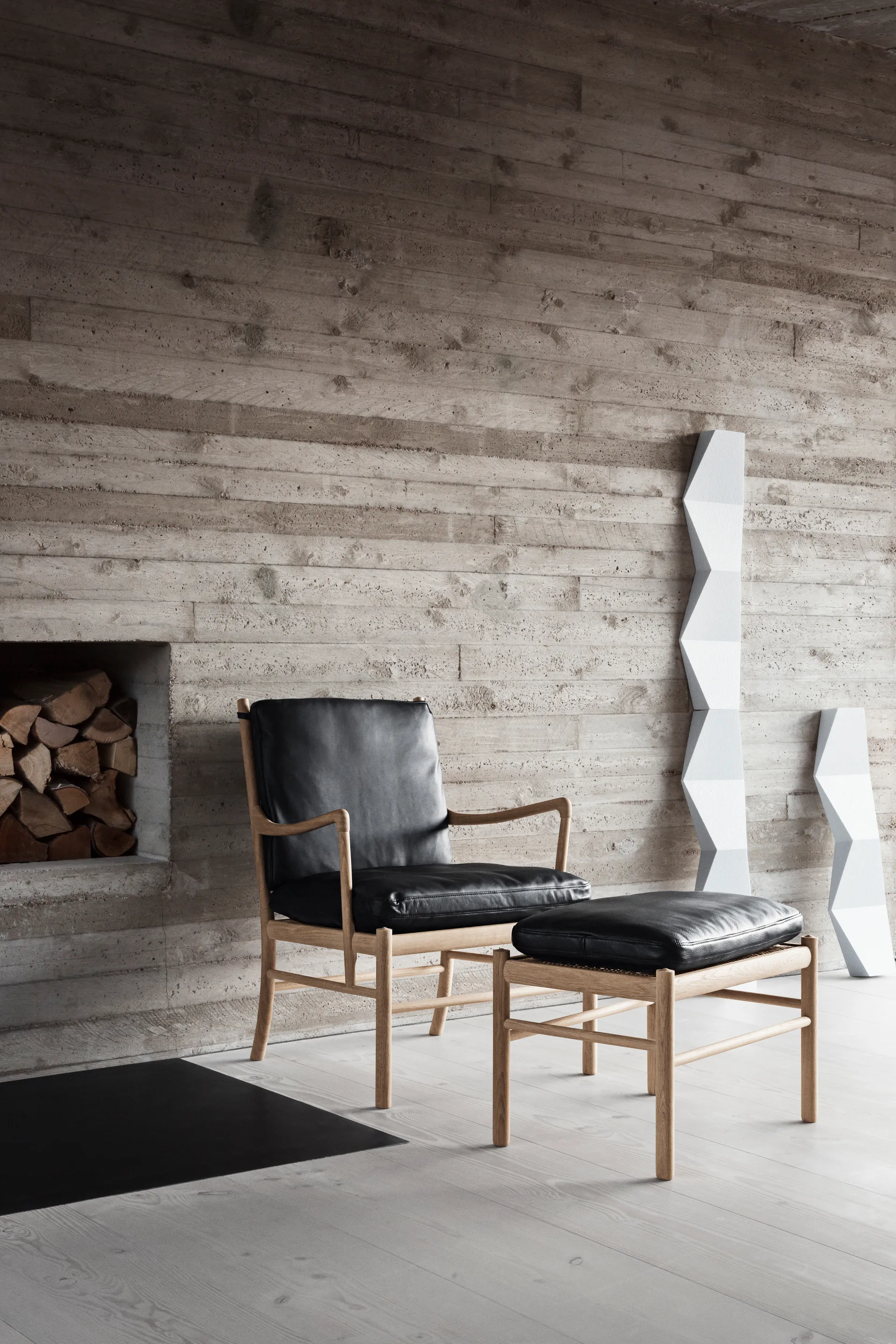 OW149 Colonial chair fåtölj, Thor 306-oljad valnöt Carl Hansen & Søn