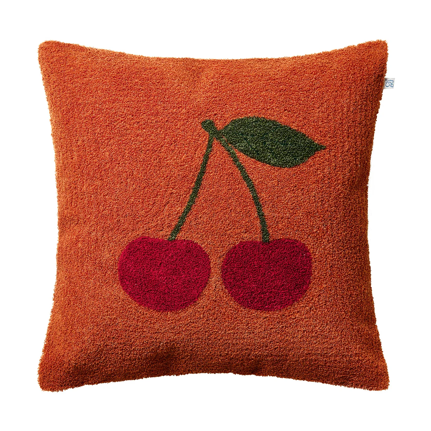 Cherry kuddfodral 50x50 cm, Apricot orange-red-green Chhatwal & Jonsson