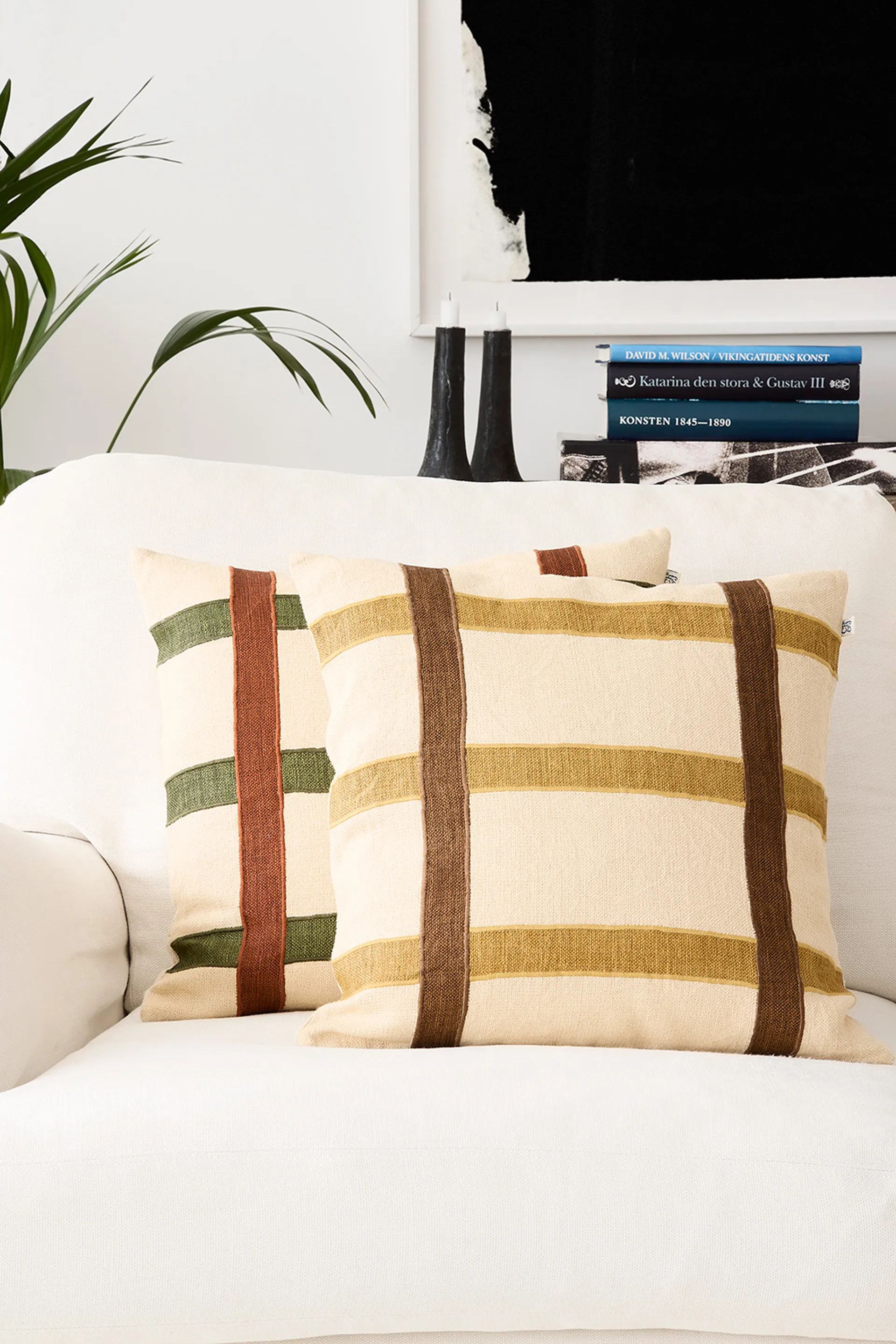 Kiran kuddfodral 50x50 cm, Spicy Yellow-Taupe Chhatwal & Jonsson