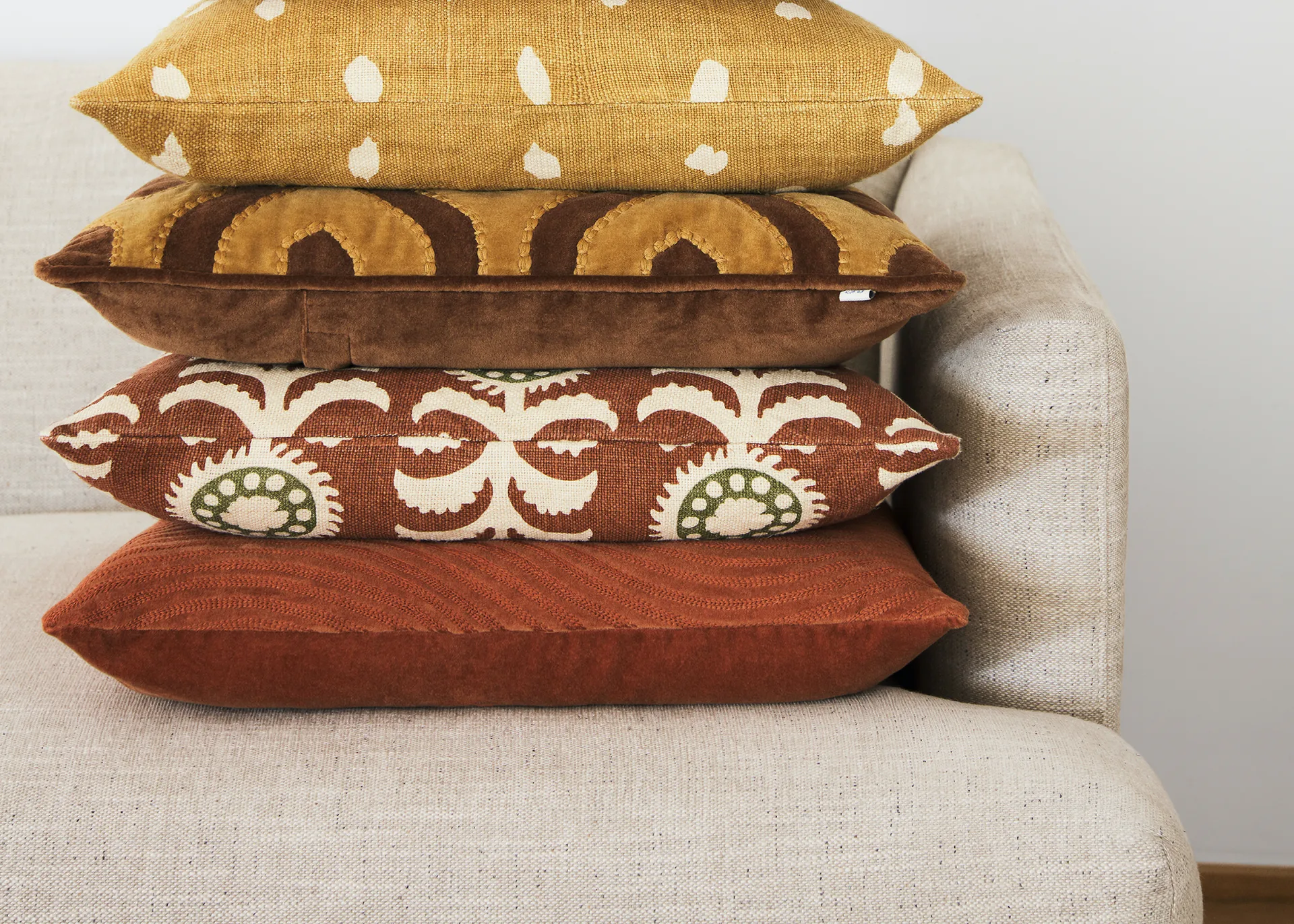 Kunal kuddfodral 50x50 cm, Terracotta Chhatwal & Jonsson