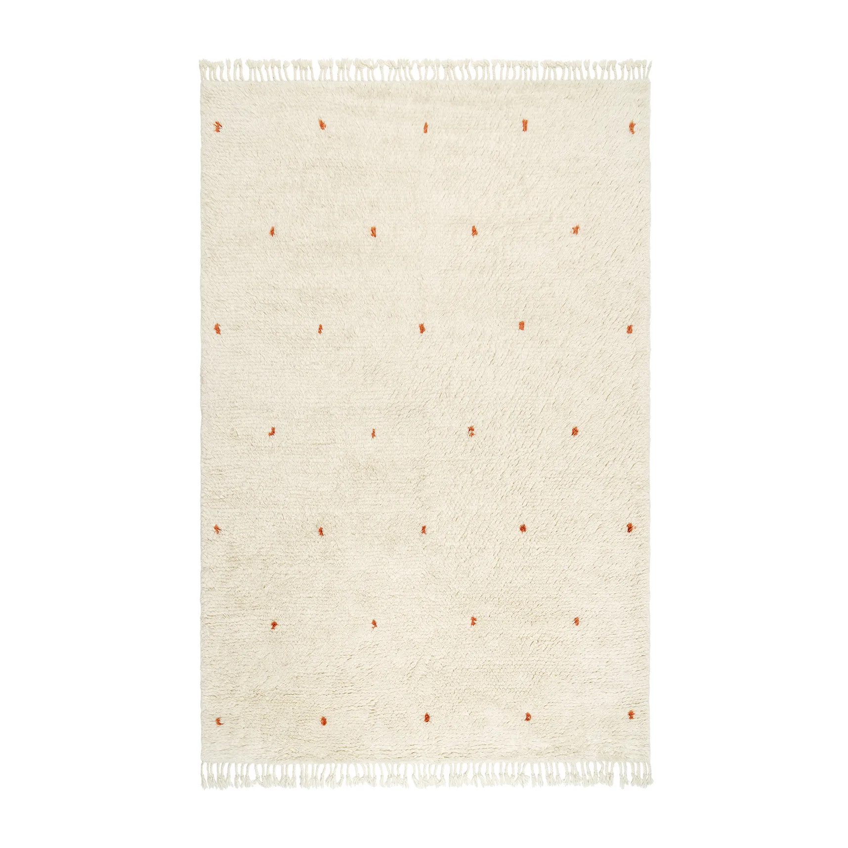 Ravi matta 177x266 cm, Off white-orange Chhatwal & Jonsson