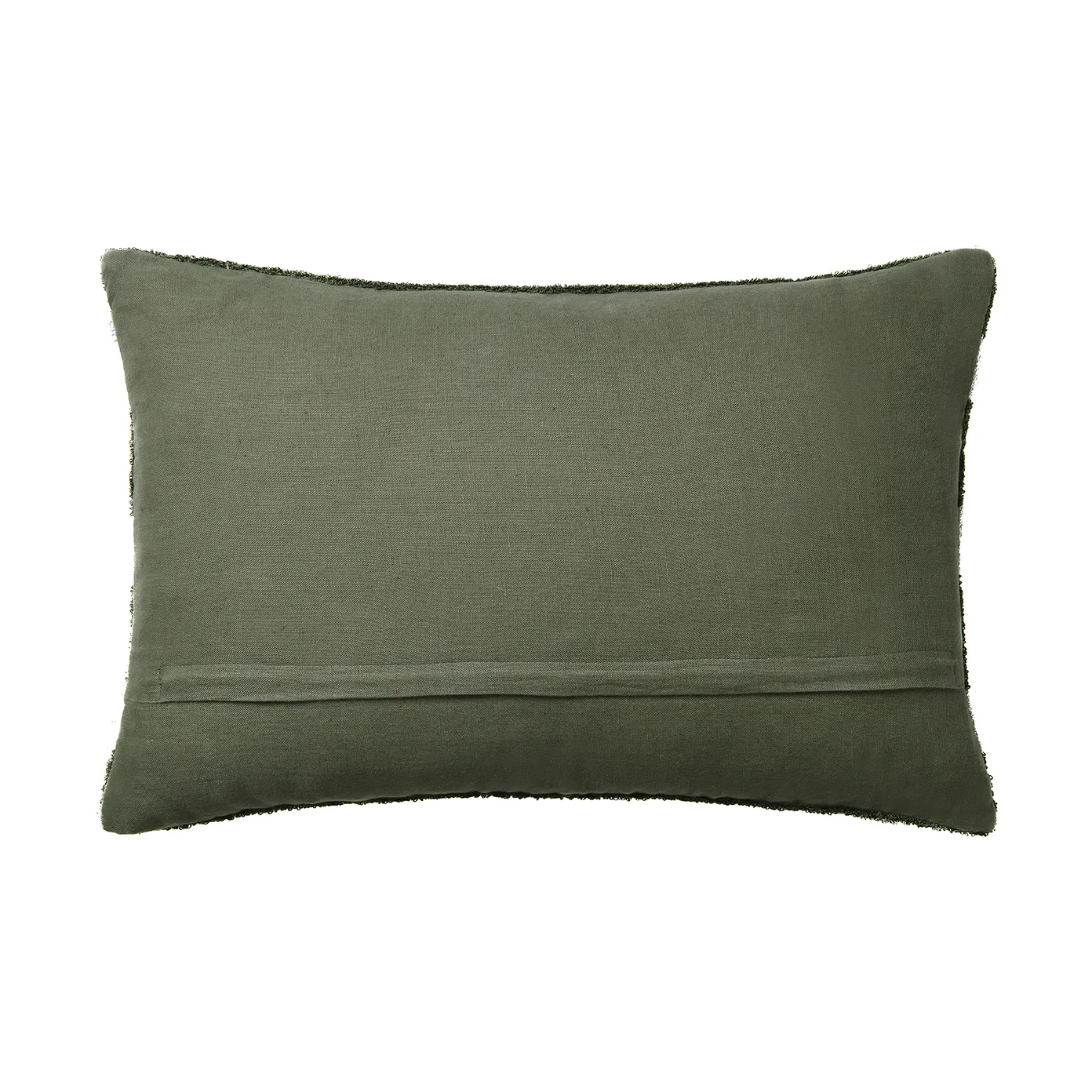 Stripe linen boucle kuddfodral 40x60 cm, Cactus green-aqua Chhatwal & Jonsson