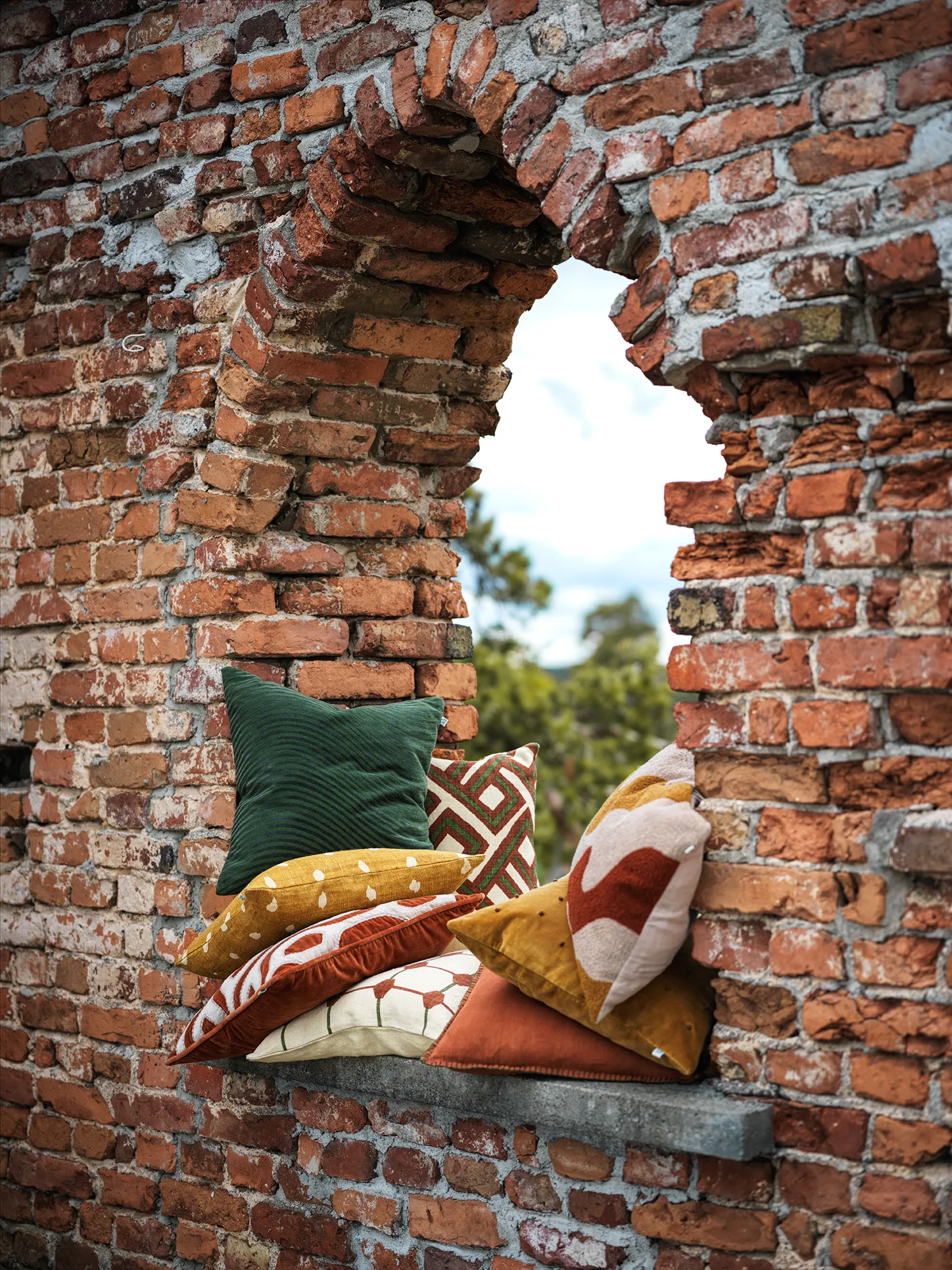 Varanasi kuddfodral 50x50 cm, Terracotta-tan Chhatwal & Jonsson