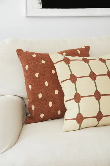 Yash reverse kuddfodral 50x50 cm - Terracotta base - Chhatwal & Jonsson