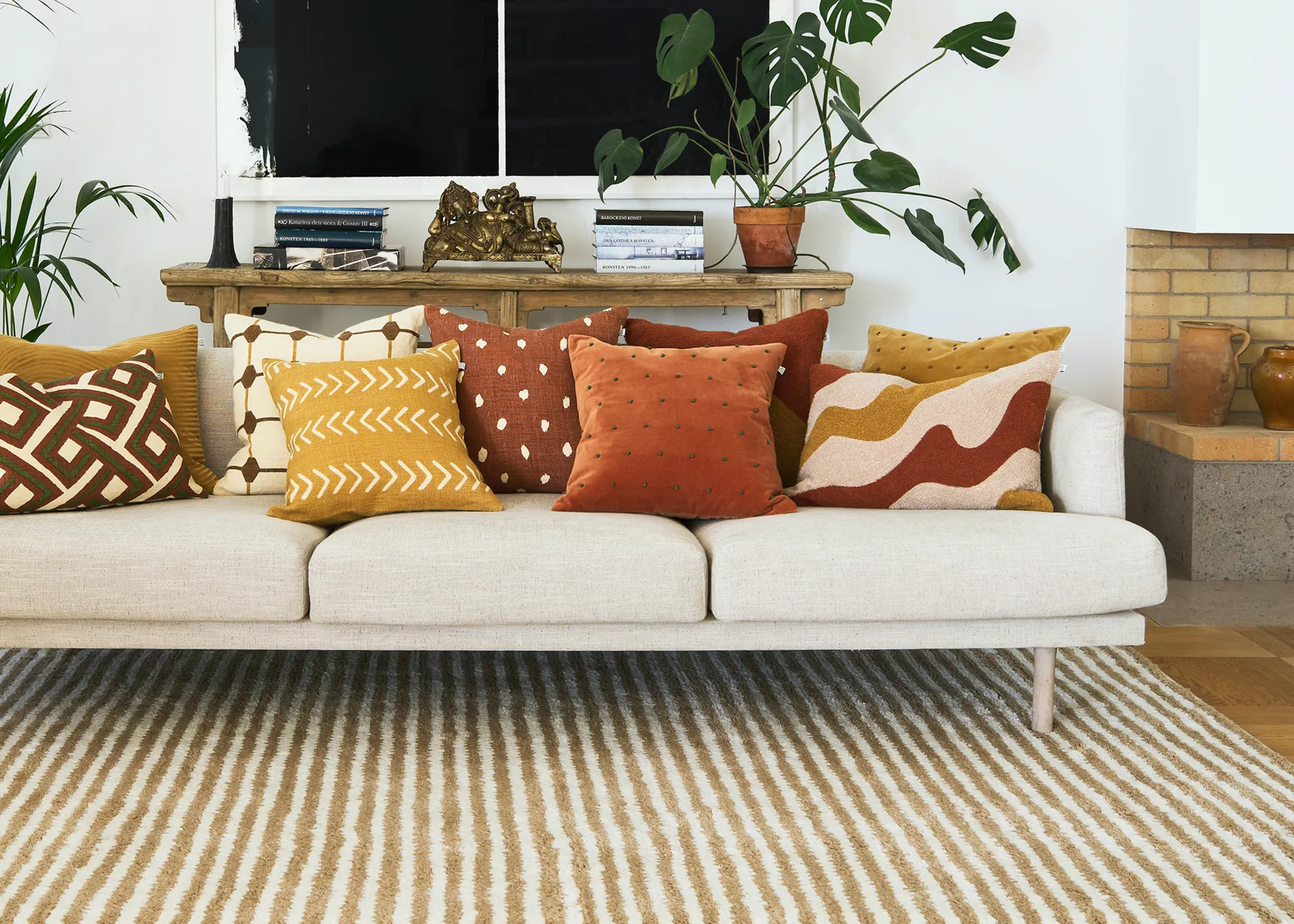 Yash reverse kuddfodral 50x50 cm, Terracotta base Chhatwal & Jonsson