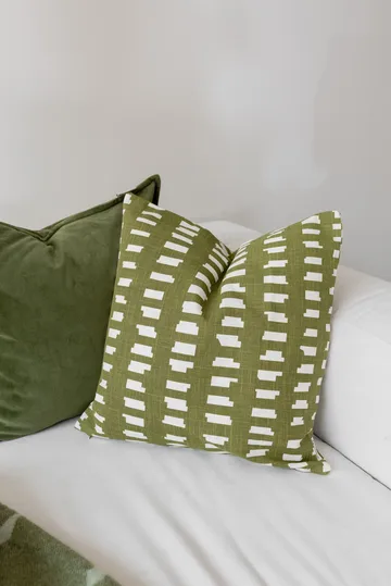 Ikat Block kuddfodral 50x50 cm - Grön - Classic Collection