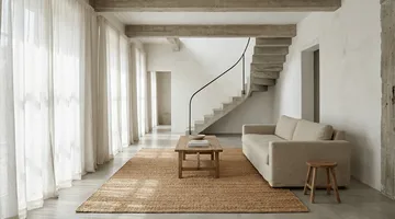 Jute Plain matta - Natural, 200x300 cm - Classic Collection