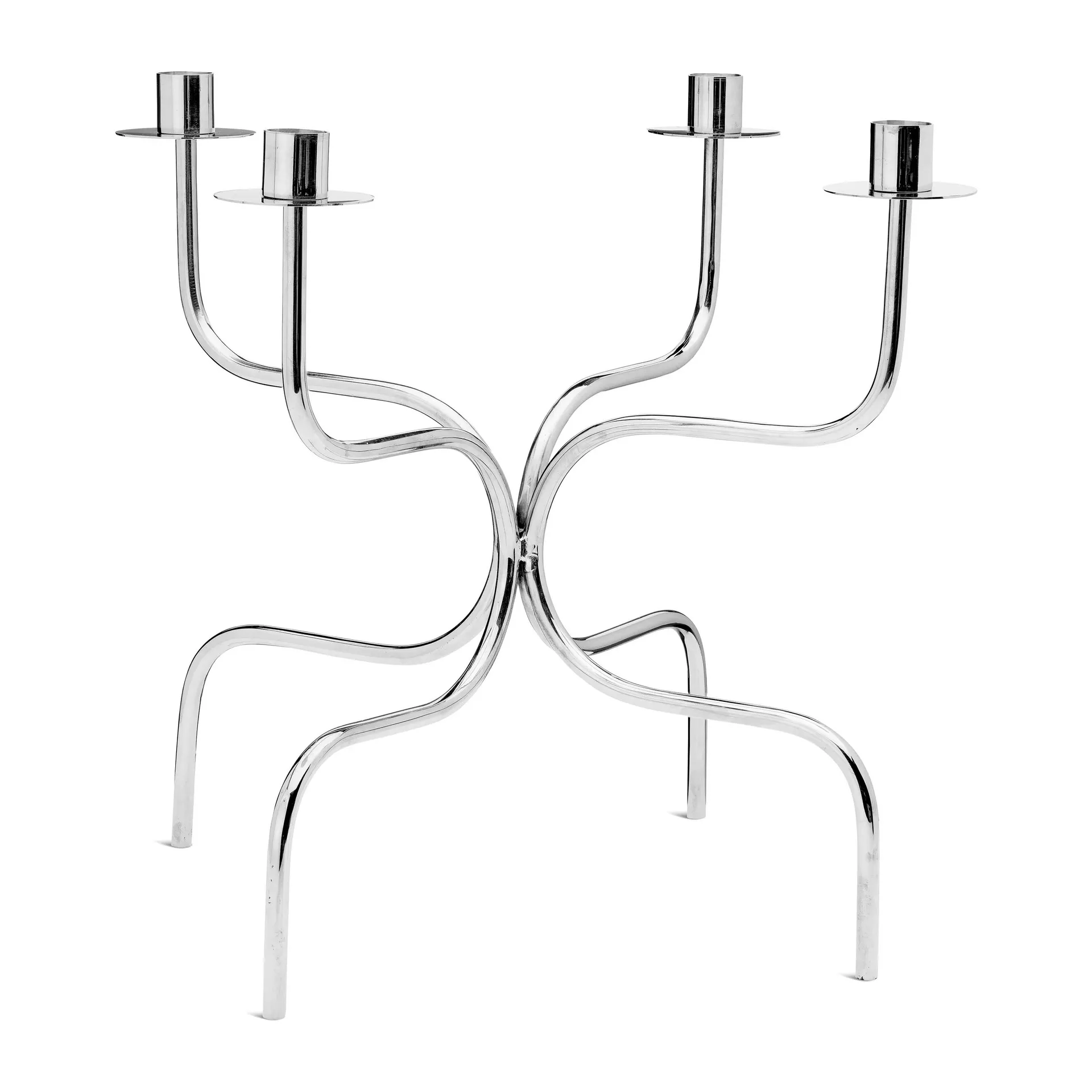 Ljusstake candelabra quartet, Förnicklad mässing Classic Collection