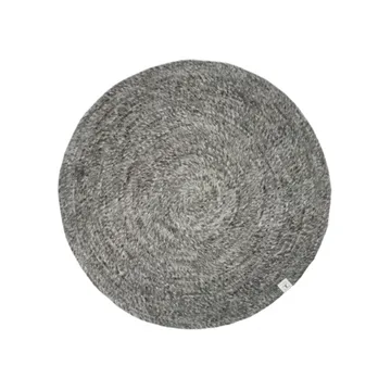 Merino Matta rund - granit, 160 cm - Classic Collection