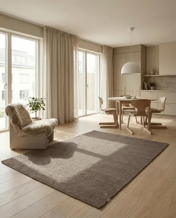 Merino ullmatta - Brun, 140x200 cm - Classic Collection