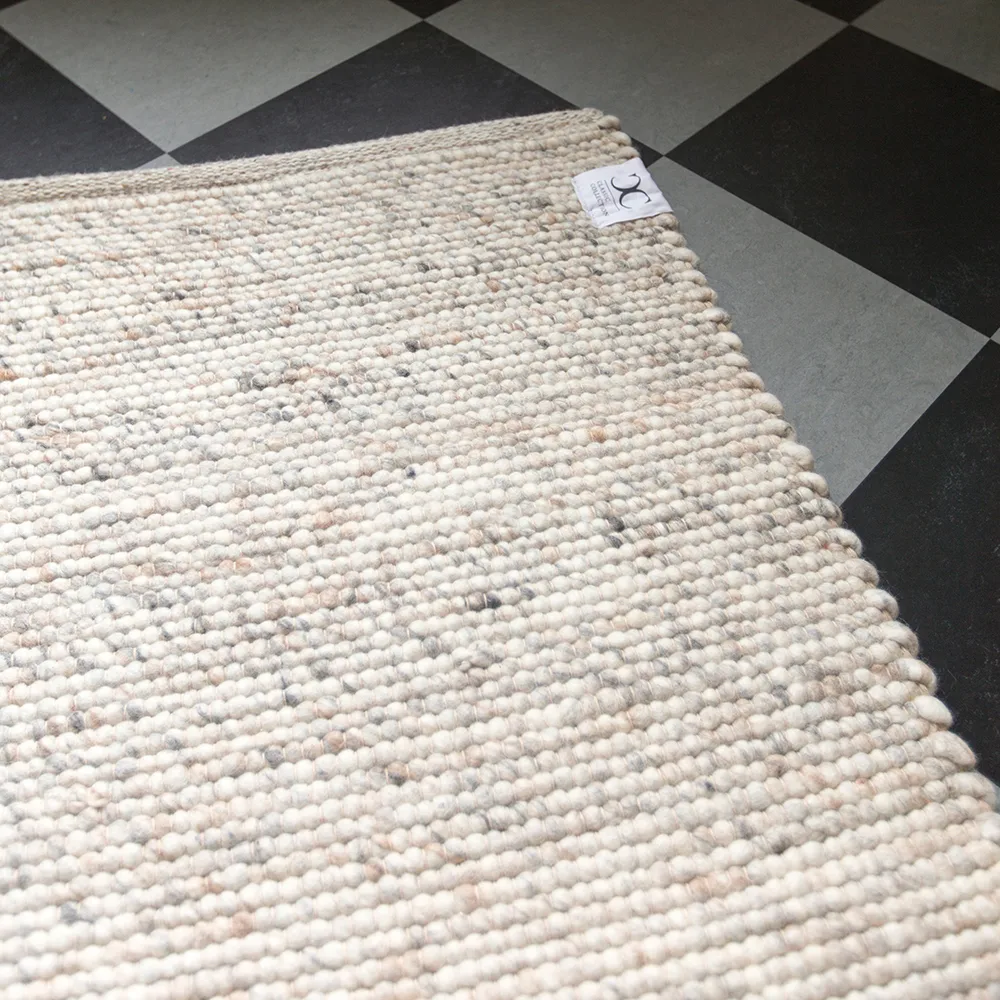 Merino ullmatta, granit, 200x300 cm Classic Collection