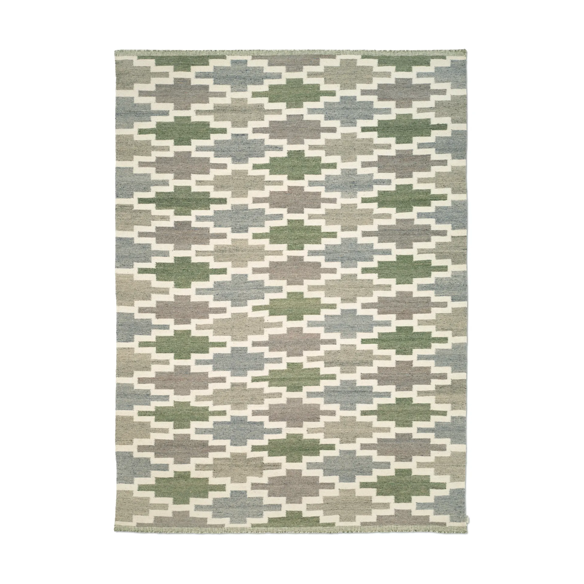 Röllakan Korsnäs matta, Blågrön, 170x230 cm Classic Collection