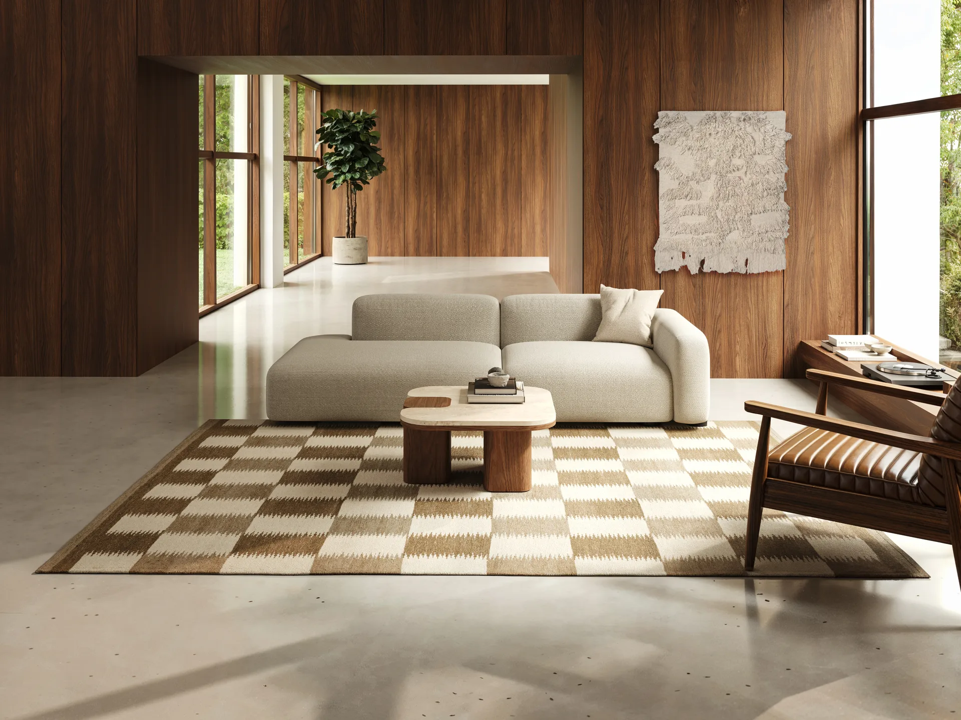 Röllakan Tagel matta, Beige, 200x300 cm Classic Collection