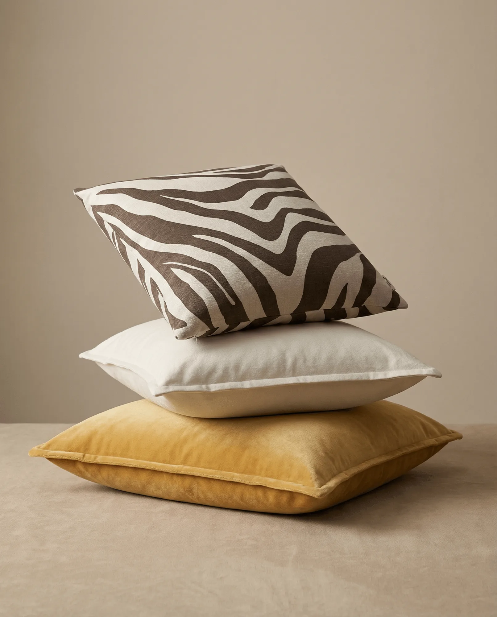 Savannah kuddfodral, Brown-off white, 50x50 cm Classic Collection