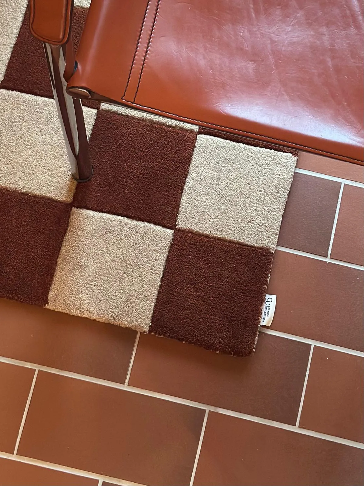 Square dörrmatta, Brown-natur, 60x90 cm Classic Collection
