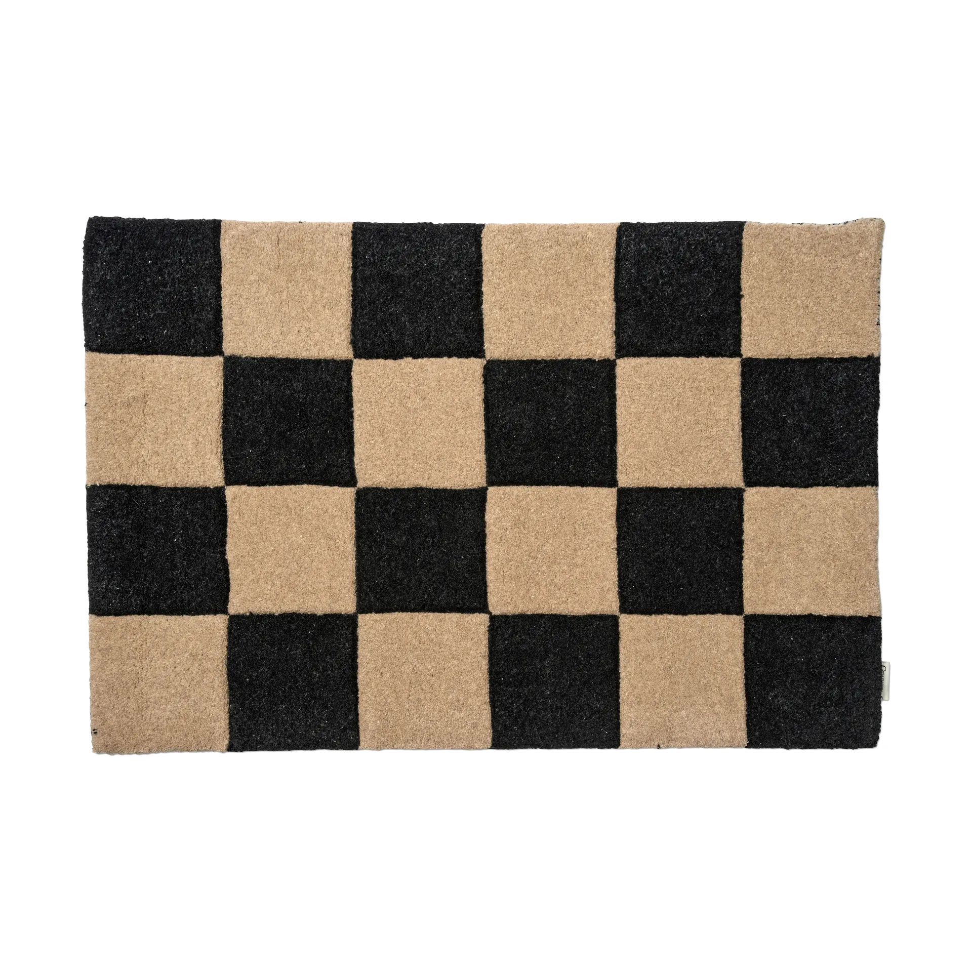 Square dörrmatta, Svart-natur, 60x90 cm Classic Collection
