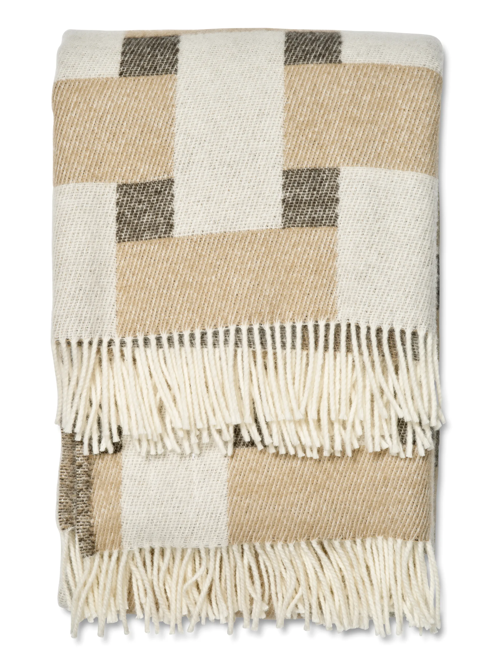 Weave pläd 130x180 cm, Beige Classic Collection