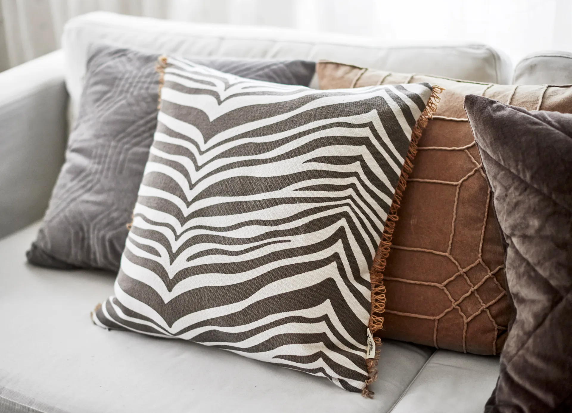 Zebra kudde 50x50 cm, Titanium Classic Collection