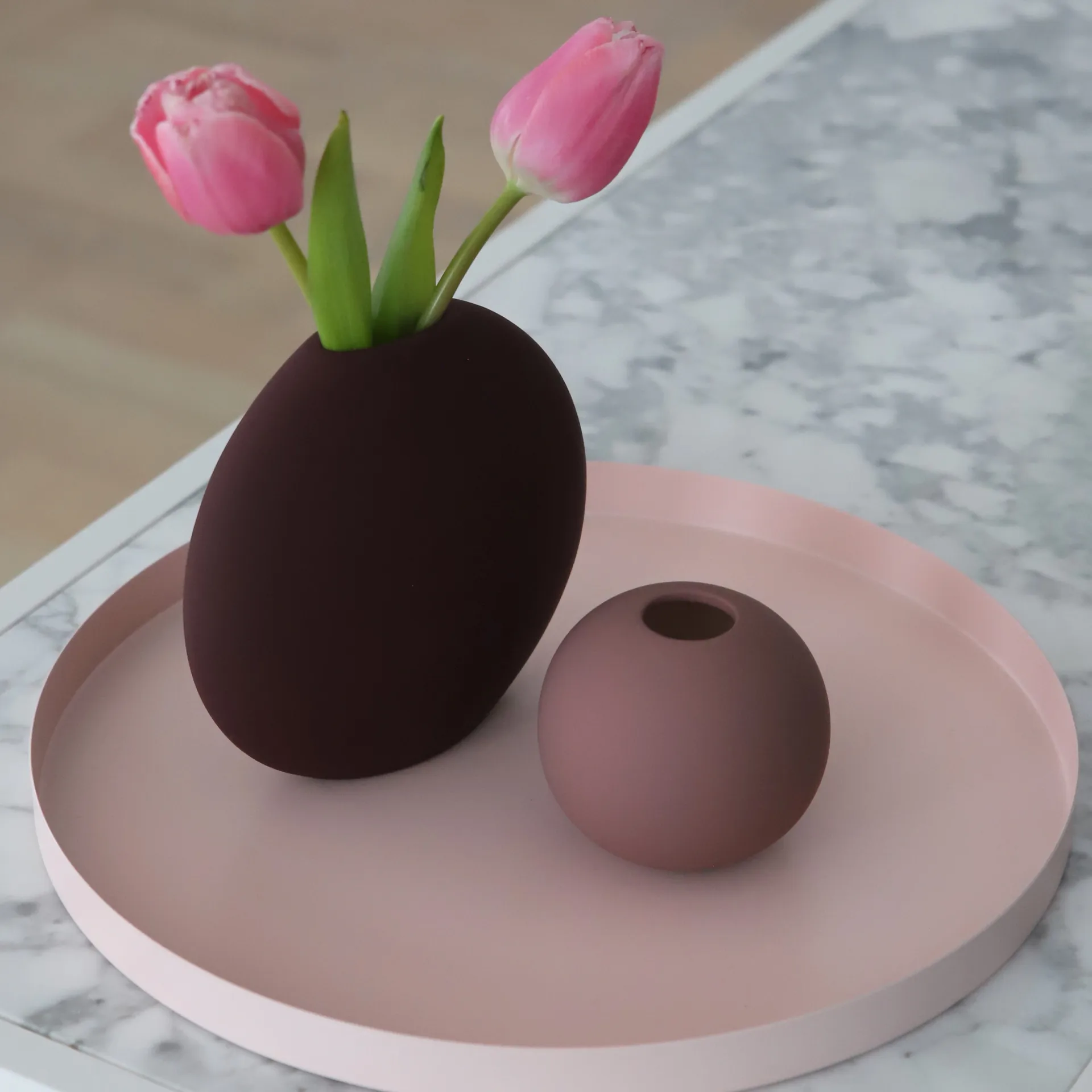 Ball vas cinder rose, 8 cm Cooee Design