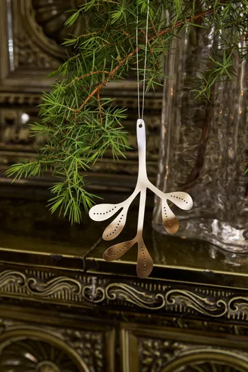 Mistletoe julhänge 2-pack - Rostfritt stål, 12 cm - Cooee Design