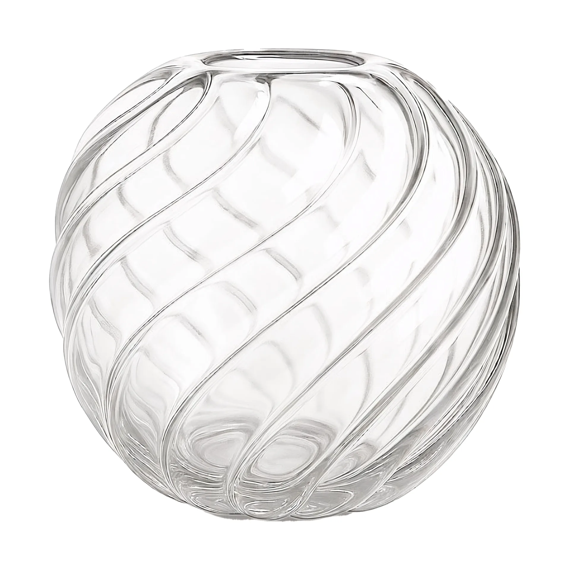 Twist ball vas Ø20x19 cm, Clear Cooee Design