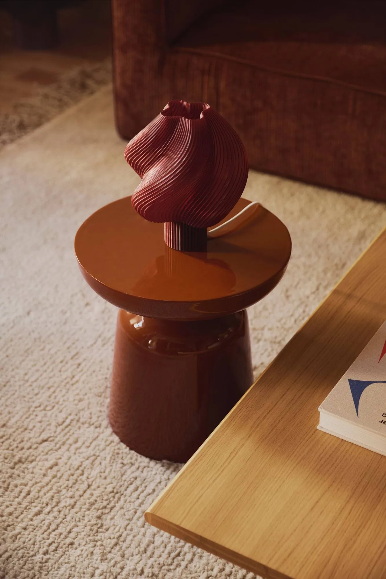 Soft Serve bordslampa, Cherry, Regular, 26 cm Crème Atelier