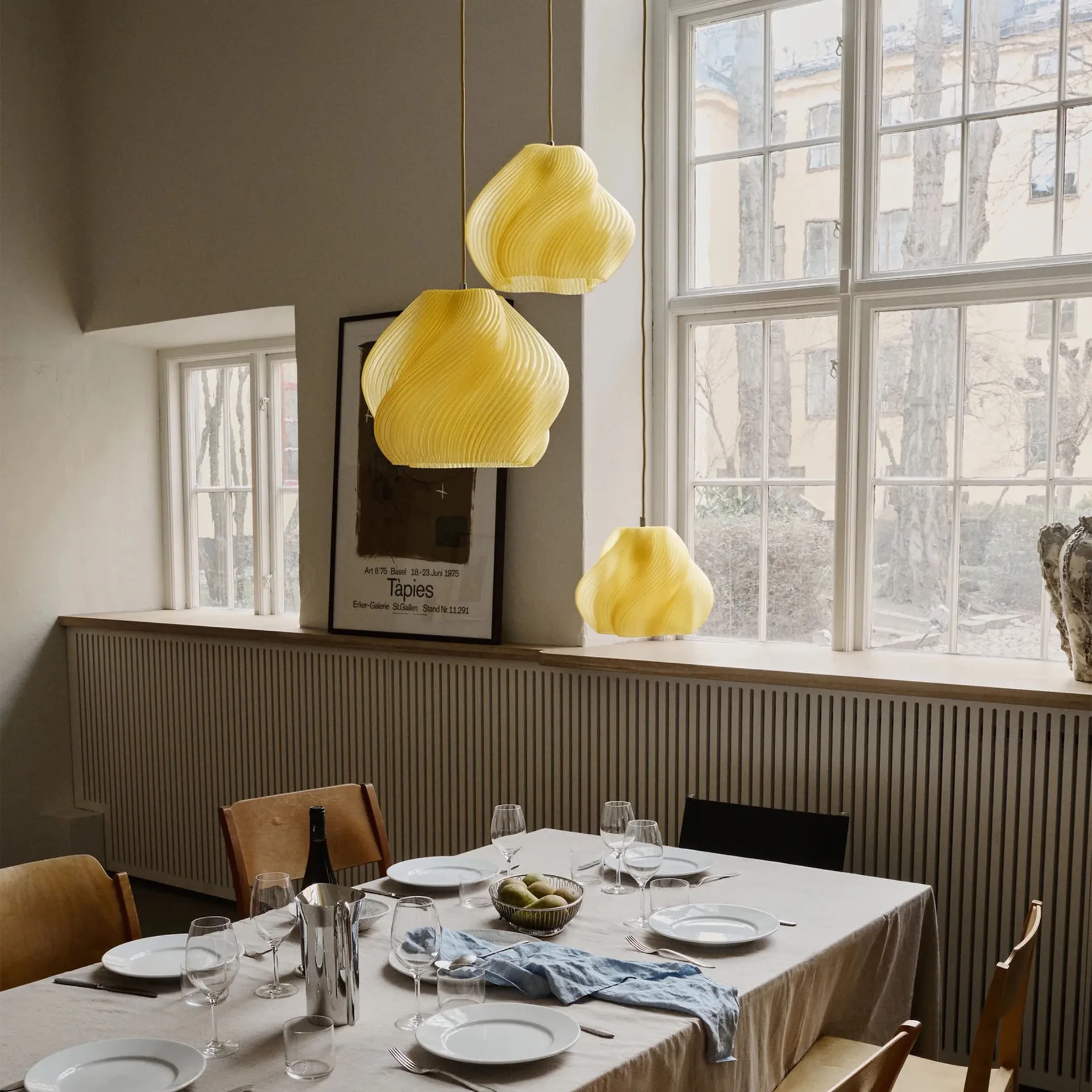 Soft Serve pendel, Limoncello sorbet-brass, 03, 30 cm Crème Atelier