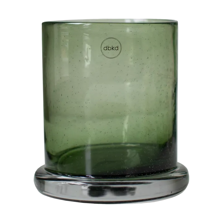 Bubble ljuslykta Ø14 cm - Green - DBKD
