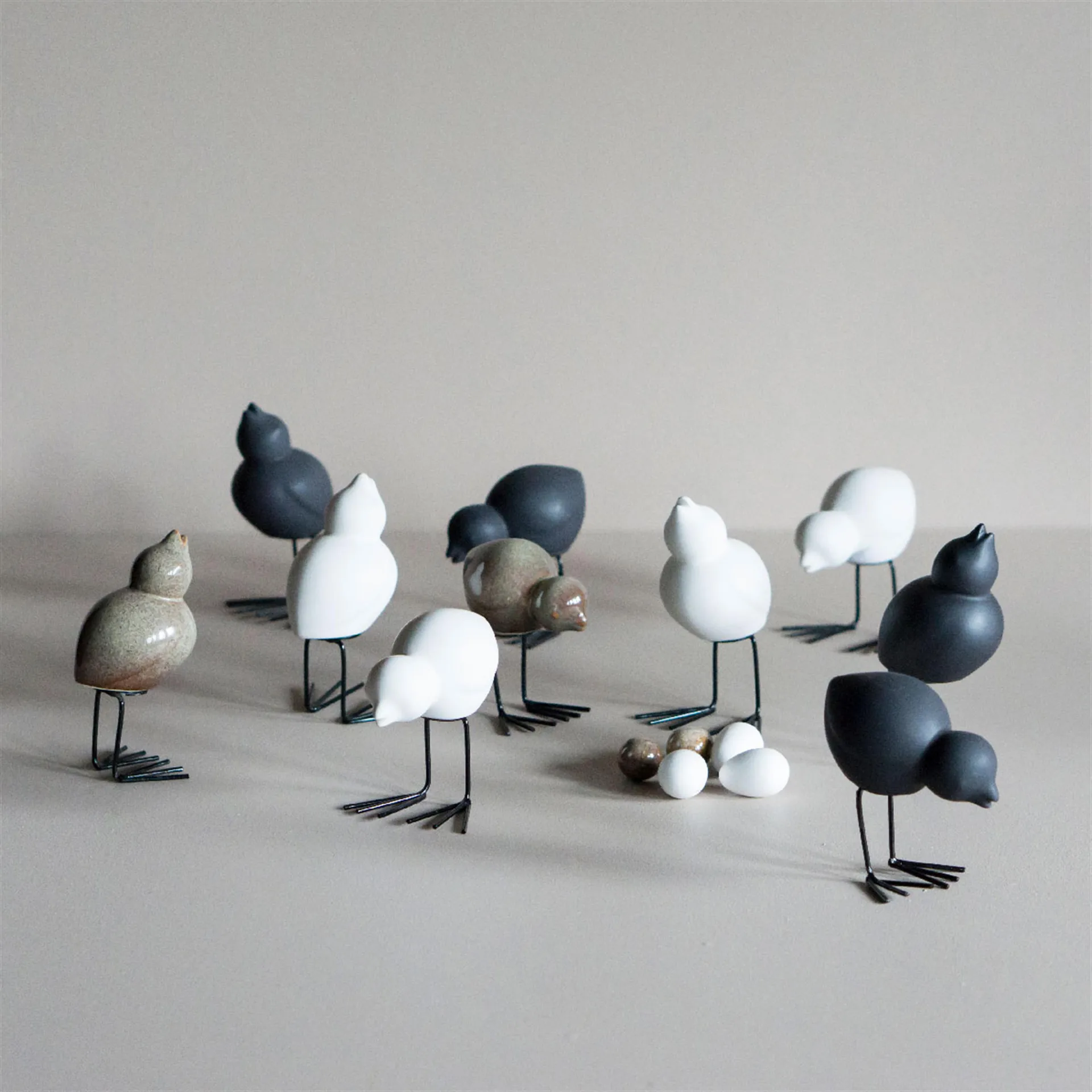 DBKD Swedish Birds påskdekoration 2-pack, Black DBKD