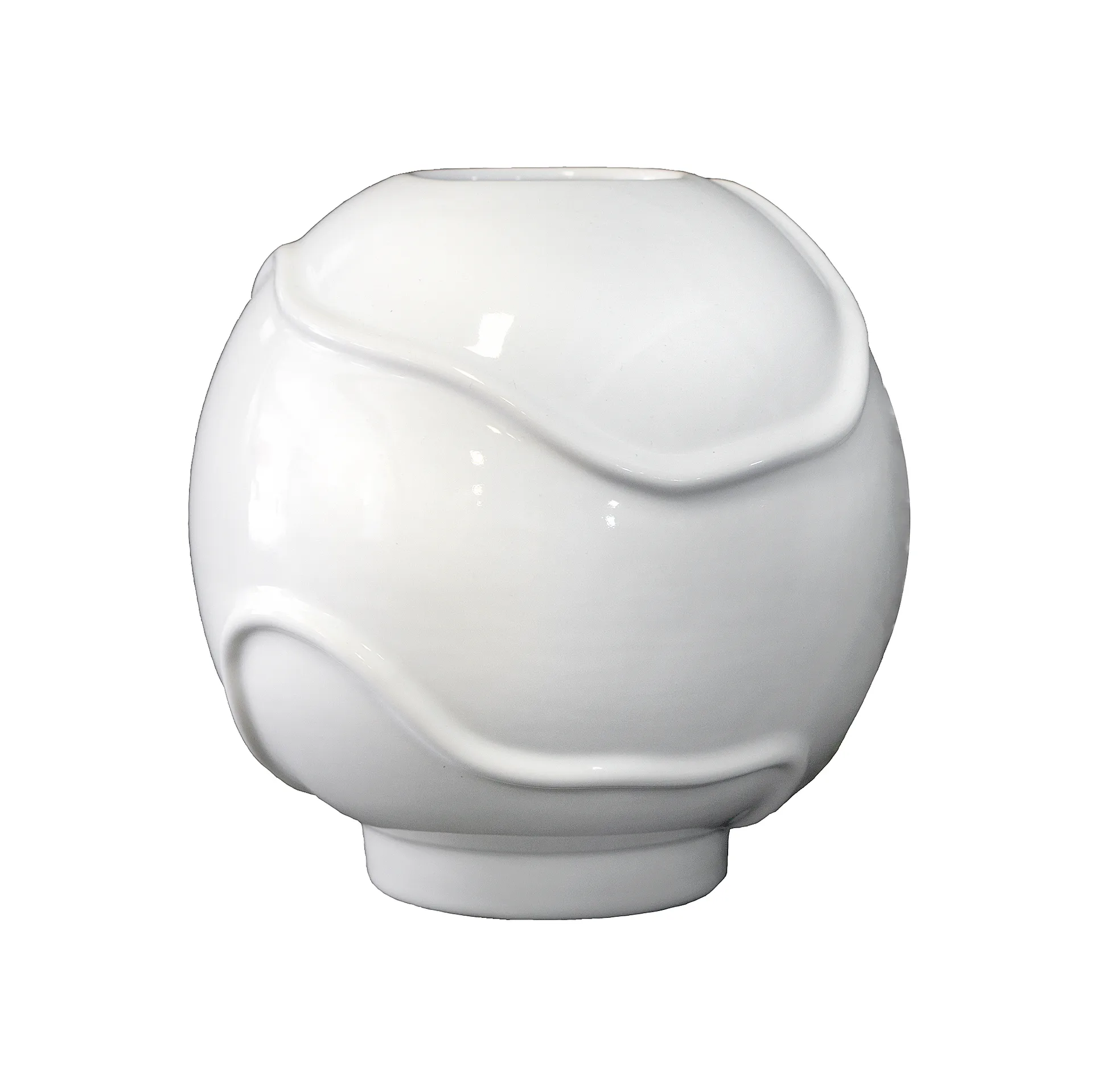 Form vas Ø18 cm, Shiny white DBKD