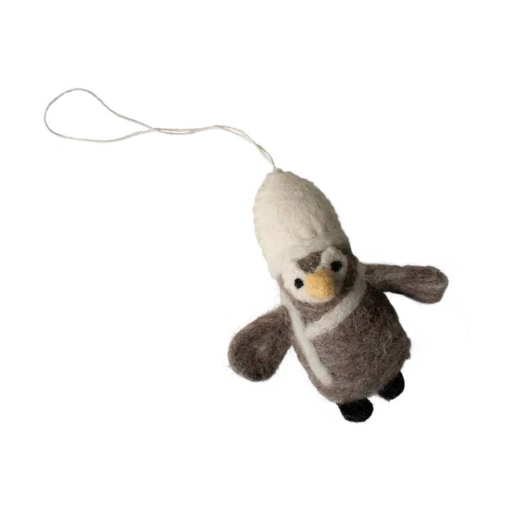 Hanging penguin dekorationshänge - Beige-white - DBKD