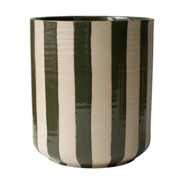 Line kruka Ø14x16 cm - Stripe Green - DBKD
