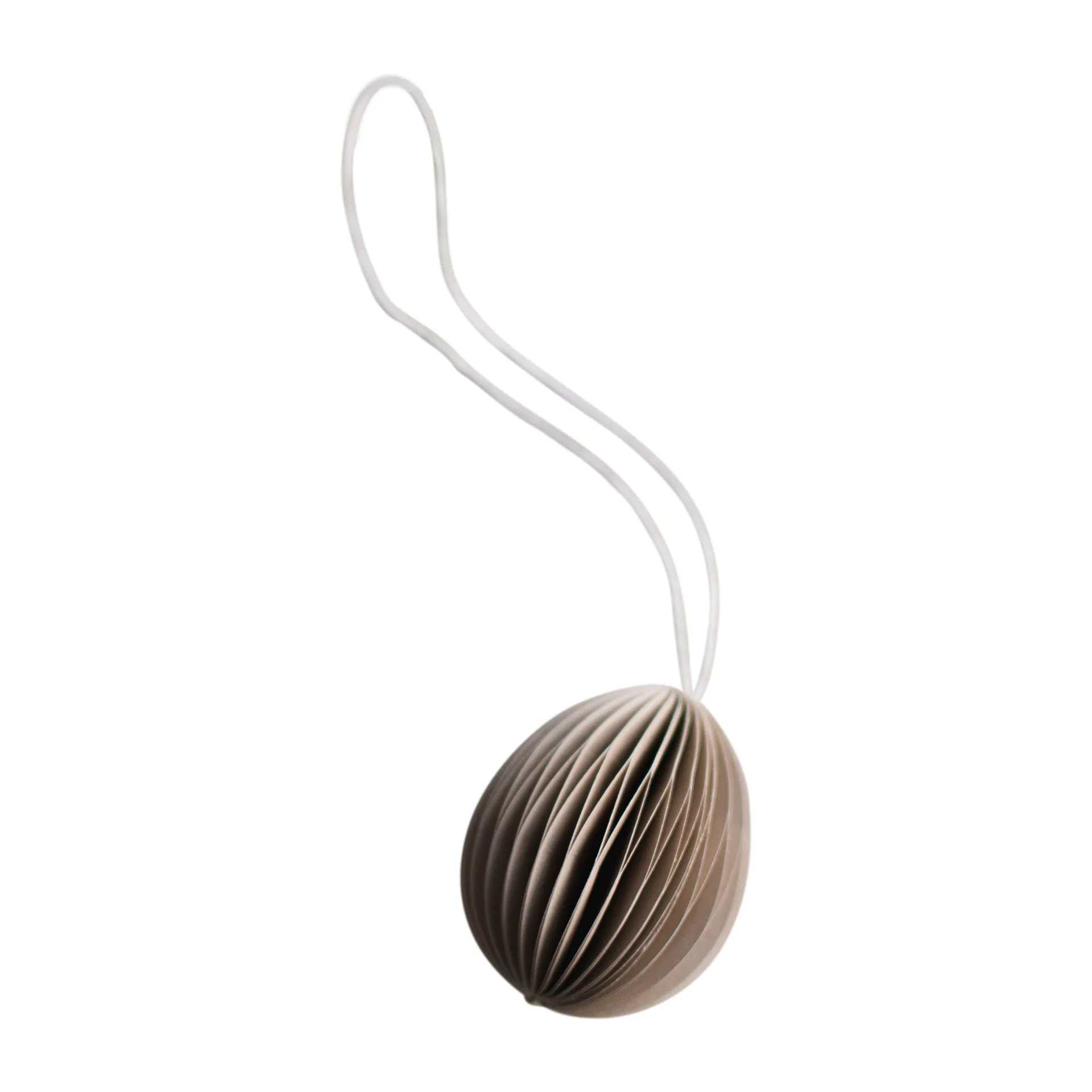Ovoid påskhänge papper small 4 cm, Sand DBKD