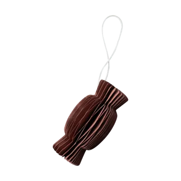 Paper candy julhänge - Dark red - DBKD