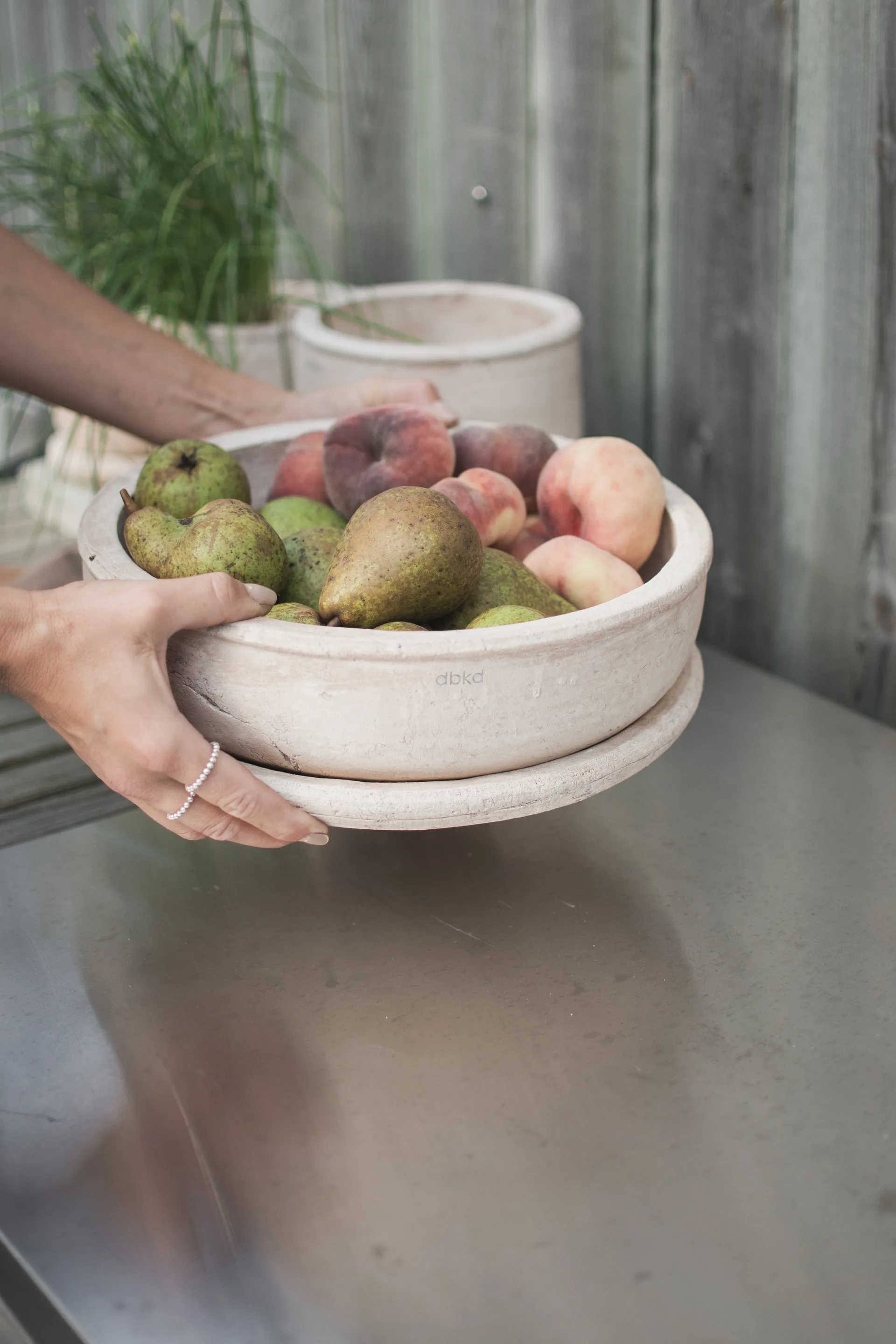 Terra bowl kruka, Sand, Ø30x10,5 cm DBKD