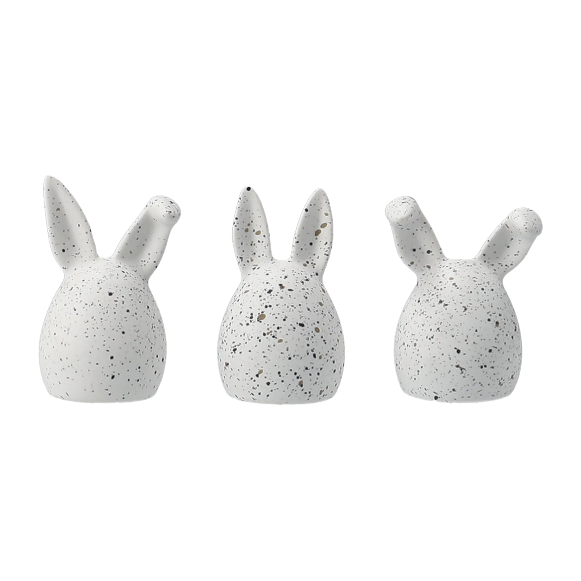 Triplets påskhare 3-pack, White dot DBKD