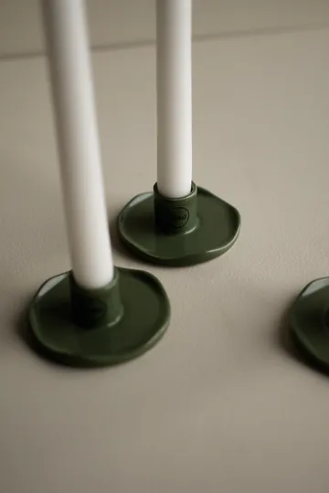 Wave ljusstake - Shiny green - DBKD