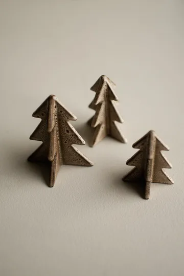 Winter tree dekoration - Beige, 7 cm - DBKD