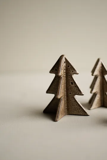 Winter tree dekoration - Beige, 9,5 cm - DBKD