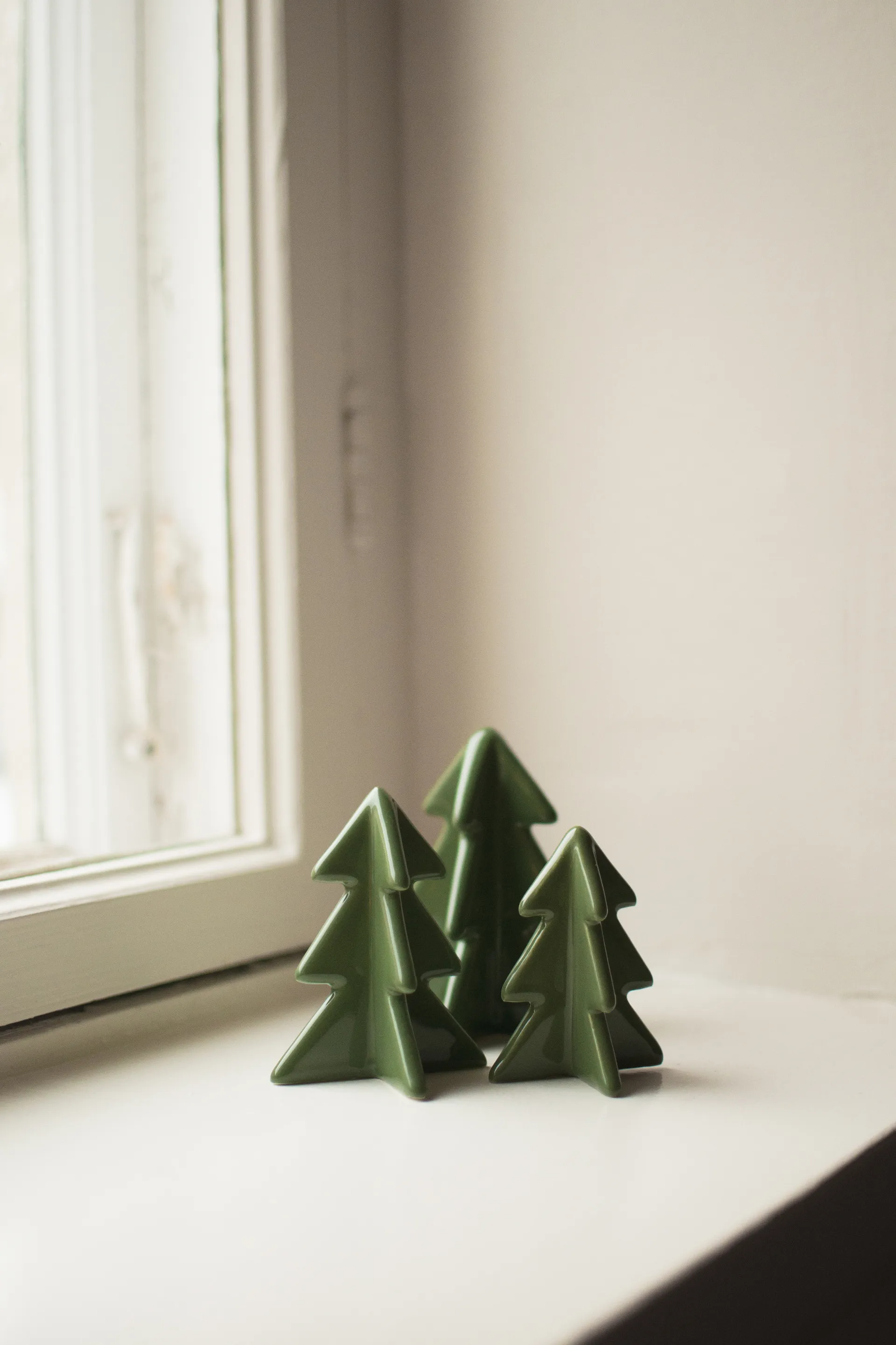 Winter tree dekoration, Green, 9,5 cm DBKD