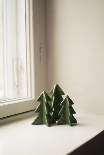 Winter tree dekoration - Green, 9,5 cm - DBKD