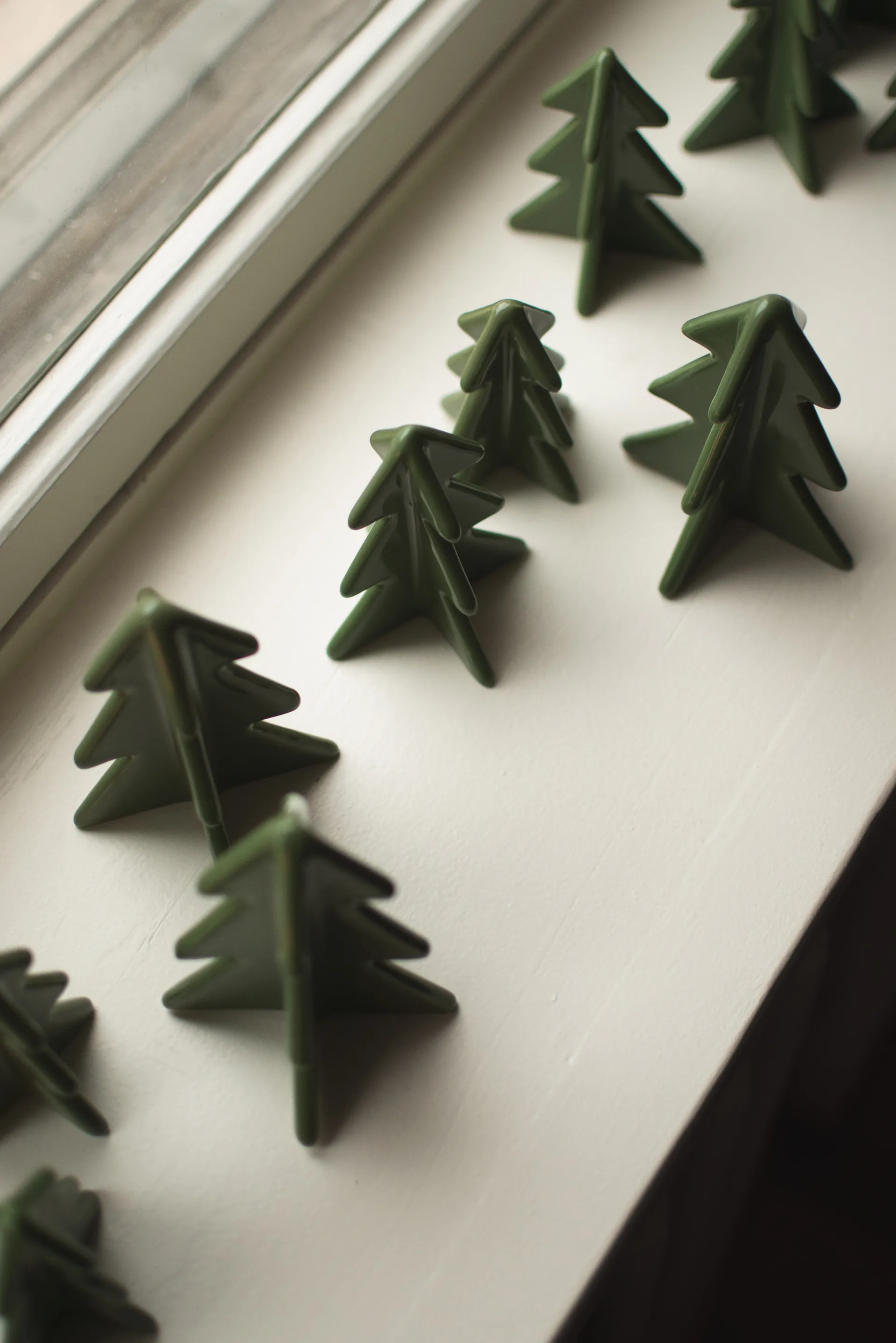 Winter tree dekoration, Green, 9,5 cm DBKD